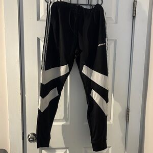 Adidas Black and White Athletic Pants